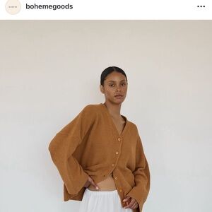 Boheme Goods Knit Cardigan in Copper, XS/S